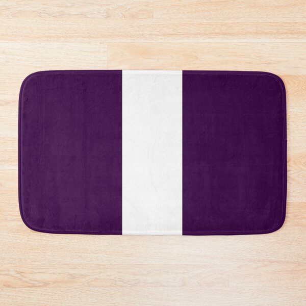 Item preview, Single Racing Stripe (White - Deep Purple Background) designed and sold by Racing Stripes Only.