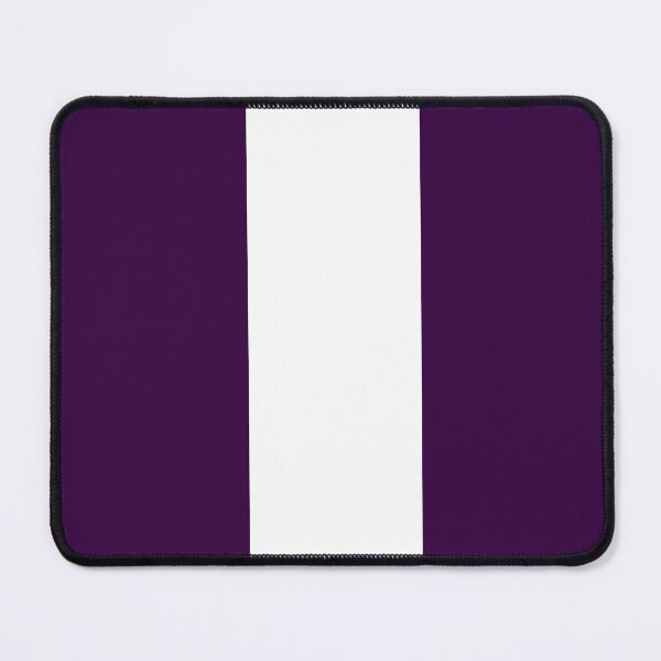 Item preview, Single Racing Stripe (White - Deep Purple Background) designed and sold by Racing Stripes Only.