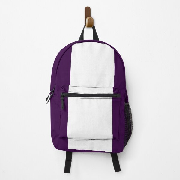 Item preview, Single Racing Stripe (White - Deep Purple Background) designed and sold by Racing Stripes Only.