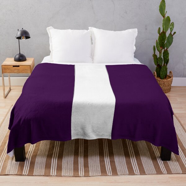 Item preview, Single Racing Stripe (White - Deep Purple Background) designed and sold by Racing Stripes Only.