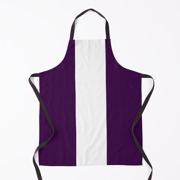 Item preview, Single Racing Stripe (White - Deep Purple Background) designed and sold by Racing Stripes Only.