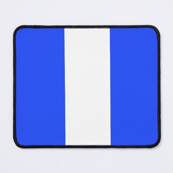 Item preview, Single Racing Stripe (White - Neon Blue Background) designed and sold by Racing Stripes Only.