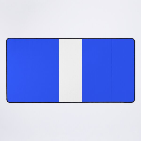 Item preview, Single Racing Stripe (White - Neon Blue Background) designed and sold by Racing Stripes Only.