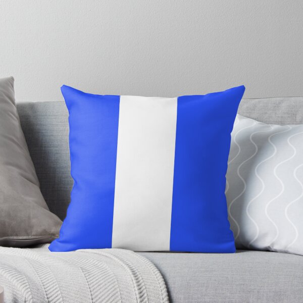 Item preview, Single Racing Stripe (White - Neon Blue Background) designed and sold by Racing Stripes Only.