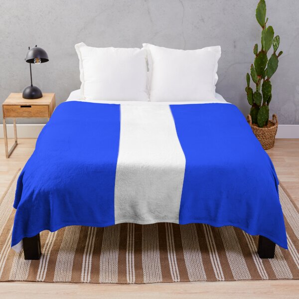 Item preview, Single Racing Stripe (White - Neon Blue Background) designed and sold by Racing Stripes Only.