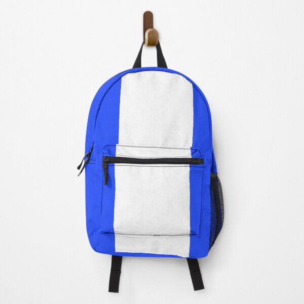 Item preview, Single Racing Stripe (White - Neon Blue Background) designed and sold by Racing Stripes Only.