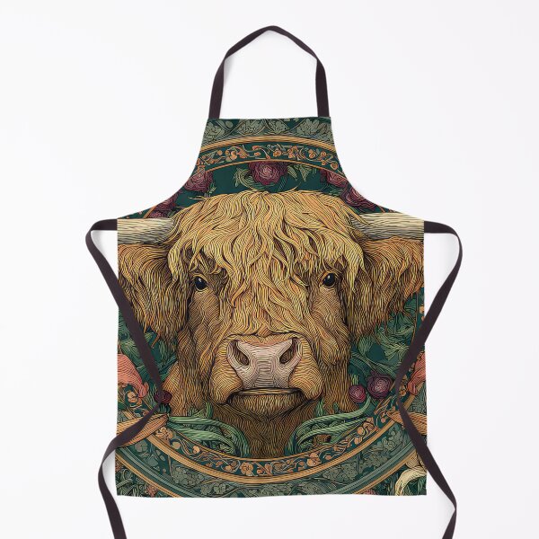 Item preview, Floral Highland Cow designed and sold by thewandswant.