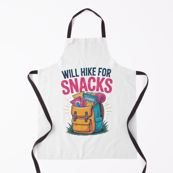 Item preview, Will Hike for Snacks Funny Hiking Design designed and sold by MonkiFlipp.