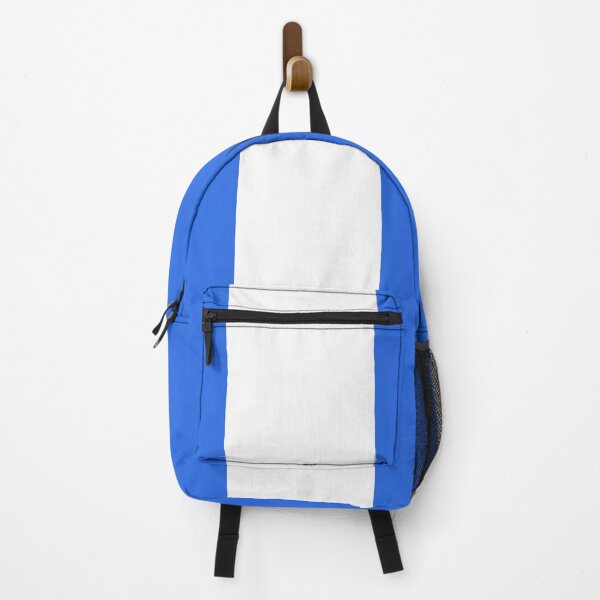 Item preview, Single Racing Stripe (White - Royal Blue Background) designed and sold by Racing Stripes Only.