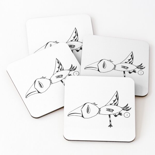 Item preview, Surreal Bird of Divine Provision｜Gimmel ג｜Hebrew Letter Art｜Black and White Design designed and sold by Aster Atelier.