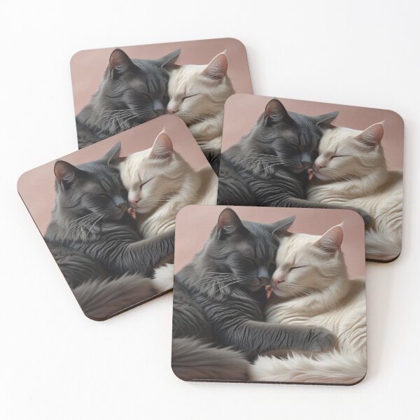 Item preview, Cats in love designed and sold by Silverluuna.
