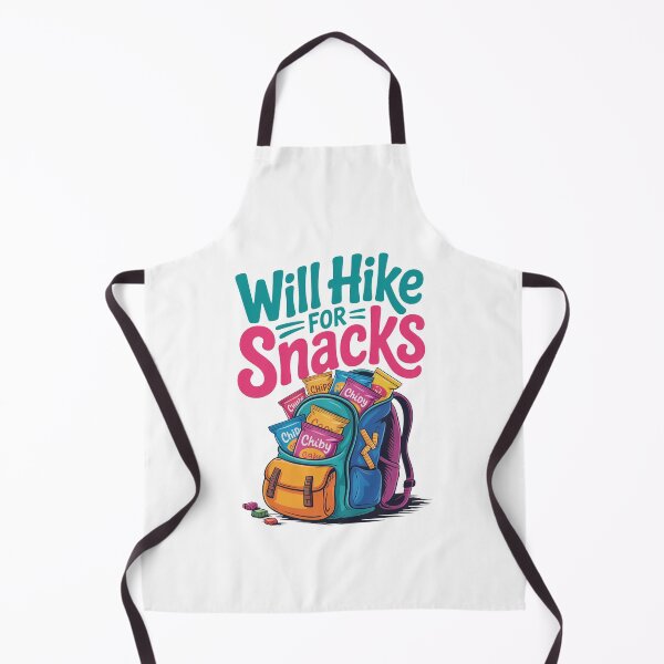Item preview, Will Hike for Snacks Funny Hiking Design designed and sold by MonkiFlipp.