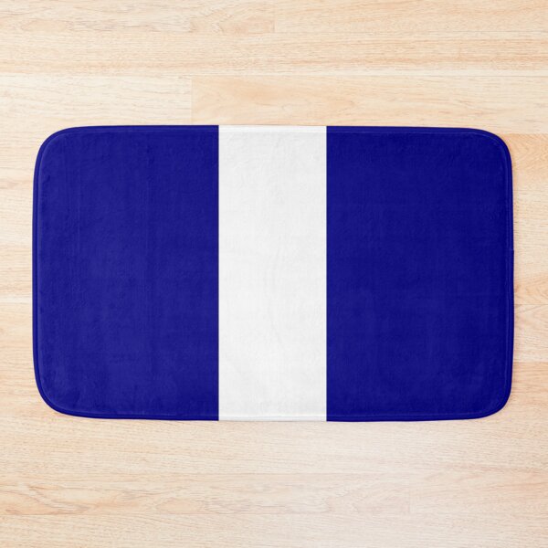 Item preview, Single Racing Stripe (White - Navy Blue Background) designed and sold by Racing Stripes Only.