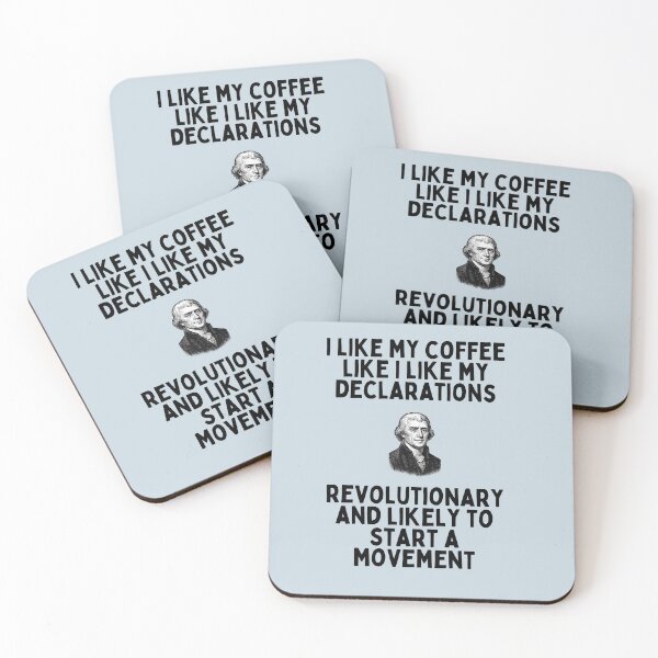 Artikelvorschau, Ich mag meinen Kaffee Revolutionskrieg Shirt entworfen und verkauft von Primary Sources Design Company.