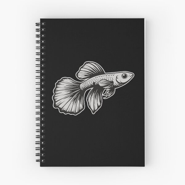 Item preview, Silver Guppy – Stylish design for real aquarists designed and sold by RetroMaritalArt.