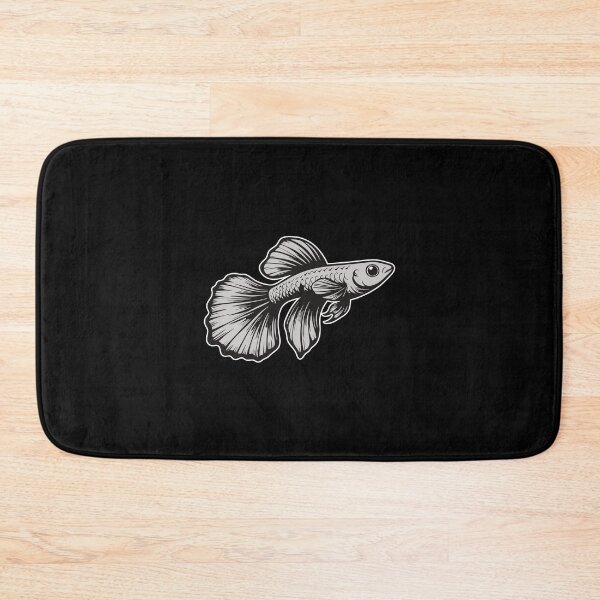 Item preview, Silver Guppy – Stylish design for real aquarists designed and sold by RetroMaritalArt.