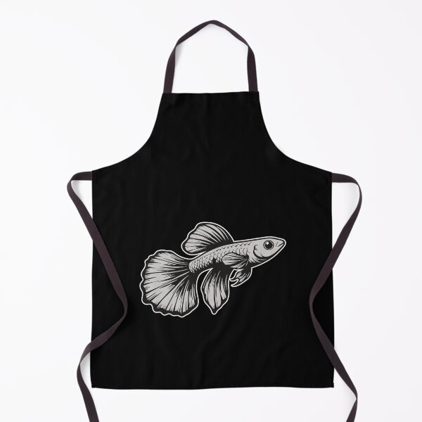 Item preview, Silver Guppy – Stylish design for real aquarists designed and sold by RetroMaritalArt.