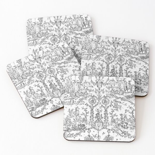Item preview, Elegant Vintage Black White French Country Toile  designed and sold by tanjica.