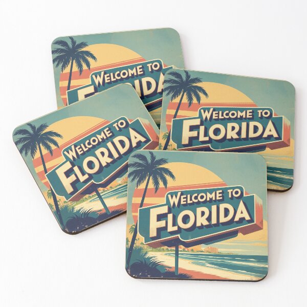 Item preview, Retro Welcome to Florida Sign designed and sold by Rue Design Company.