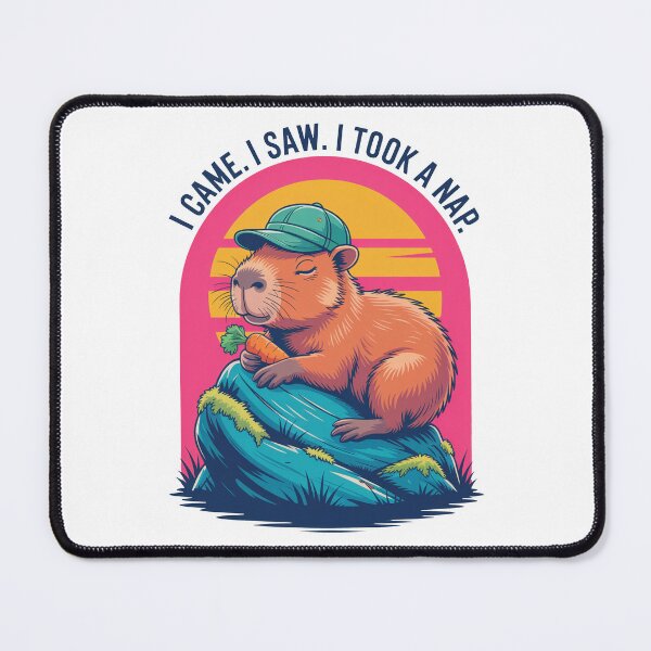 Item preview, Funny Capybara Nap Quote Chill Design designed and sold by MonkiFlipp.