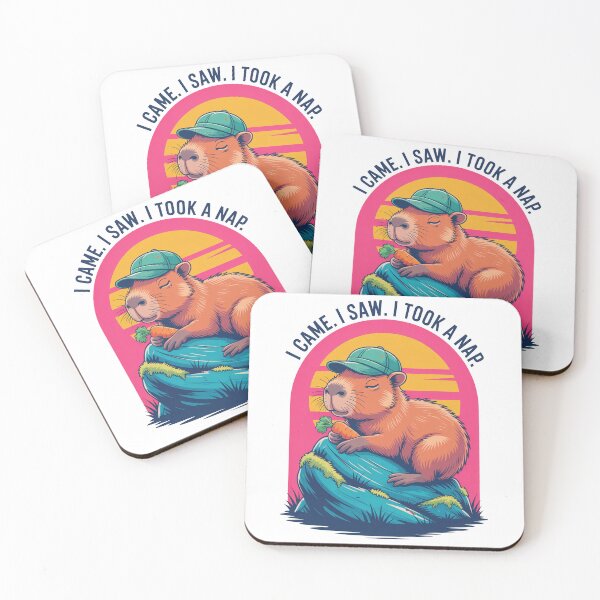 Item preview, Funny Capybara Nap Quote Chill Design designed and sold by MonkiFlipp.