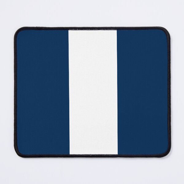Item preview, Single Racing Stripe (White - Coker Blue Background) designed and sold by Racing Stripes Only.