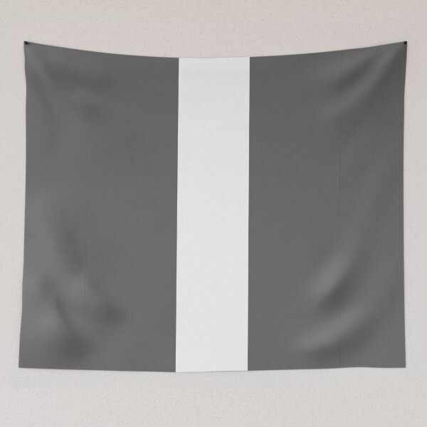 Item preview, Single Racing Stripe (White - Gray Background) designed and sold by Racing Stripes Only.