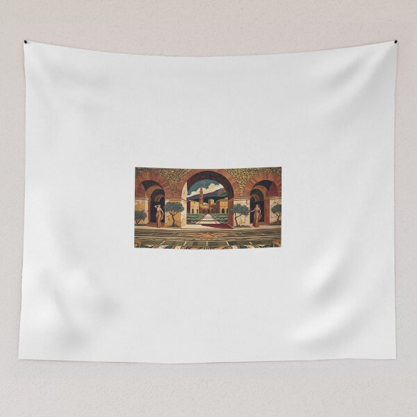 Item preview, Piazza Armerina, Sicily – Classical Mosaic Style with Gardens and Roman Women designed and sold by StormArte.