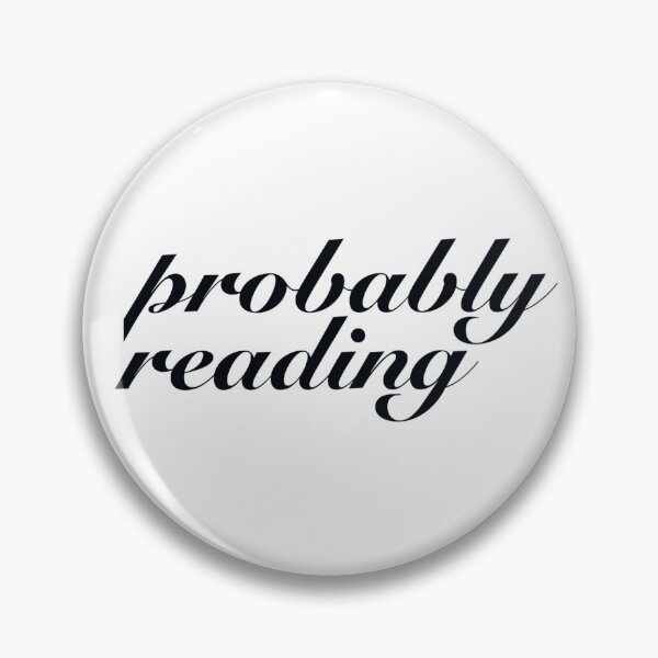 Item preview, Probably Reading Script Reading Book Quote Black and White designed and sold by wanderlinestudio .