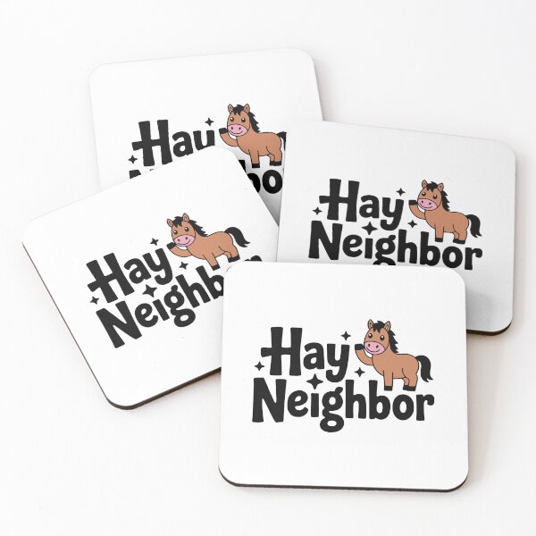 Item preview, Hay Neighbor! Cute Horse Pun designed and sold by PMCreative.