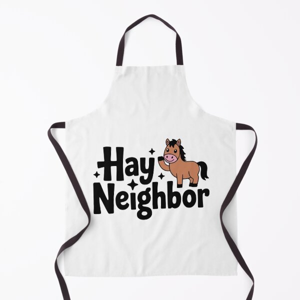 Item preview, Hay Neighbor! Cute Horse Pun designed and sold by PMCreative.