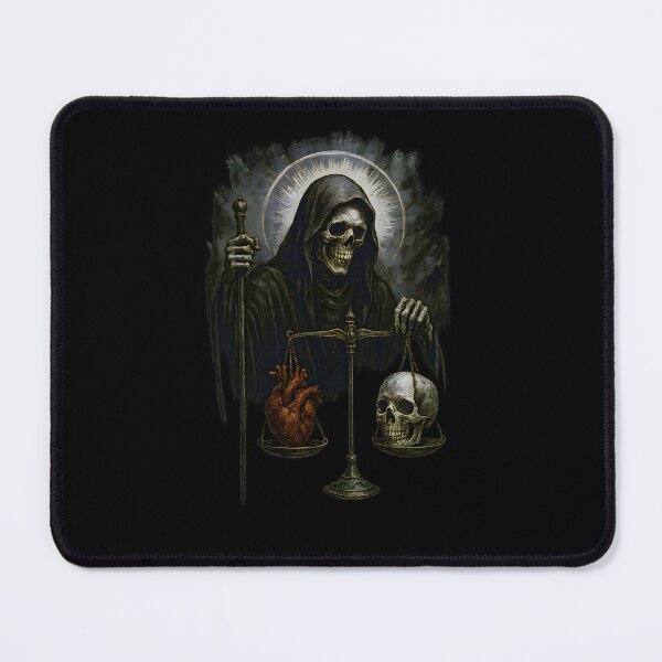 Item preview, Grim Reaper Weighing Heart and Skull designed and sold by Shoot-The-Moon.