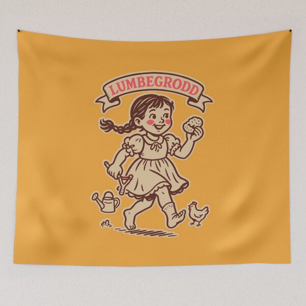Item preview, Cheeky german barefoot Girl "Lumbegrodd" designed and sold by Boogosh.