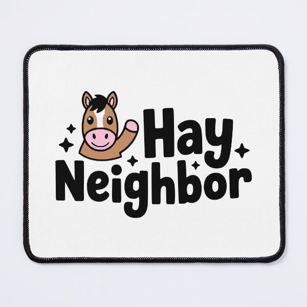 Item preview, Hay Neighbor! Funny Horse Lover Pun designed and sold by PMCreative.