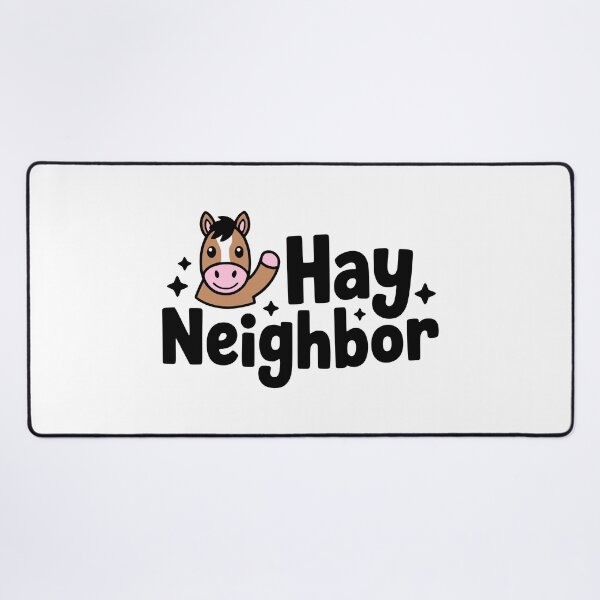 Item preview, Hay Neighbor! Funny Horse Lover Pun designed and sold by PMCreative.