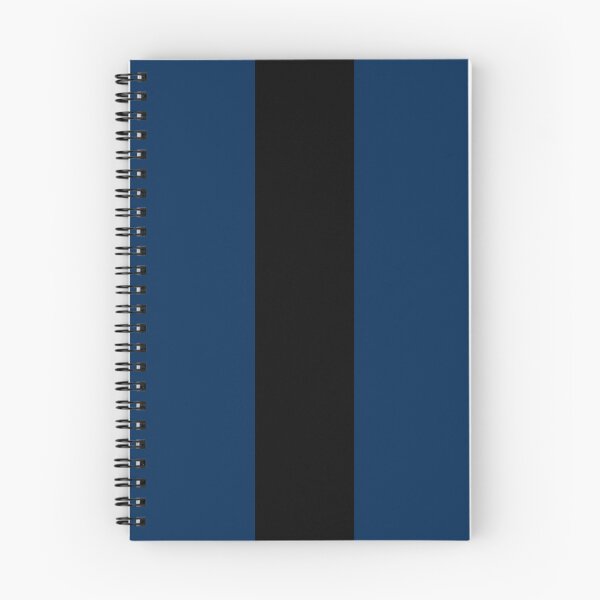 Item preview, Single Racing Stripe (Black - Coker Blue Background) designed and sold by Racing Stripes Only.