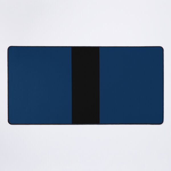 Item preview, Single Racing Stripe (Black - Coker Blue Background) designed and sold by Racing Stripes Only.