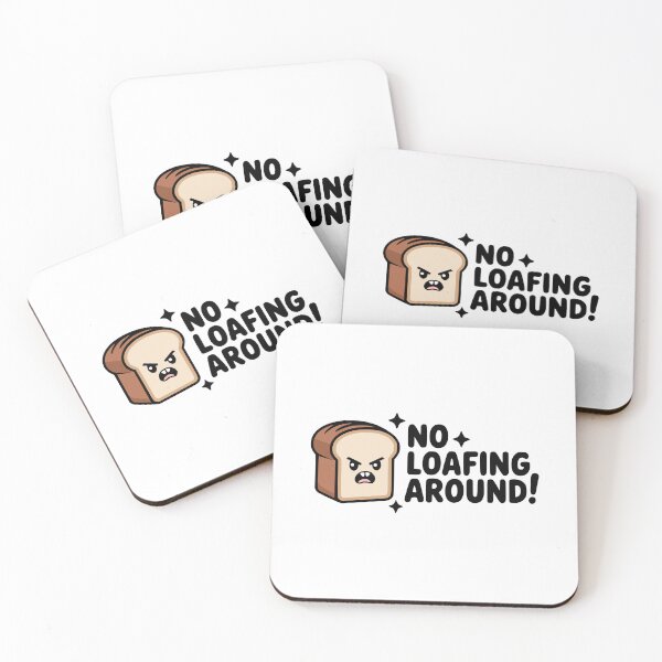 Item preview, No Loafing Around! Cute Baker Pun designed and sold by PMCreative.