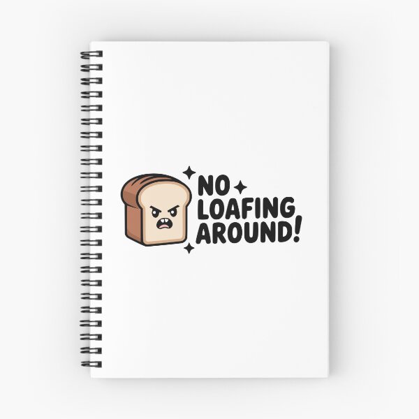 Item preview, No Loafing Around! Cute Baker Pun designed and sold by PMCreative.