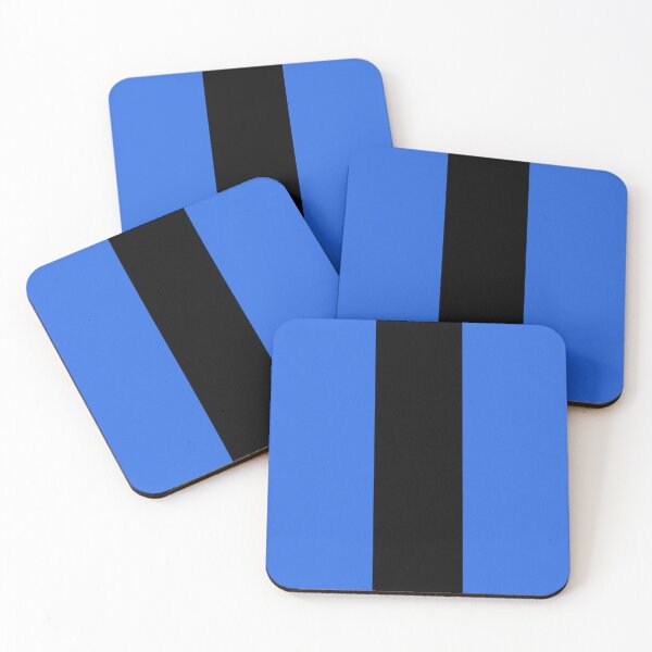 Item preview, Single Racing Stripe (Black - Royal Blue Background) designed and sold by Racing Stripes Only.