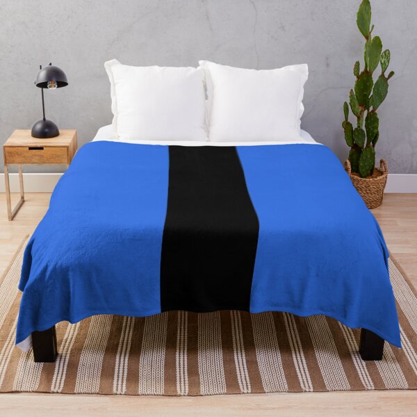 Item preview, Single Racing Stripe (Black - Royal Blue Background) designed and sold by Racing Stripes Only.