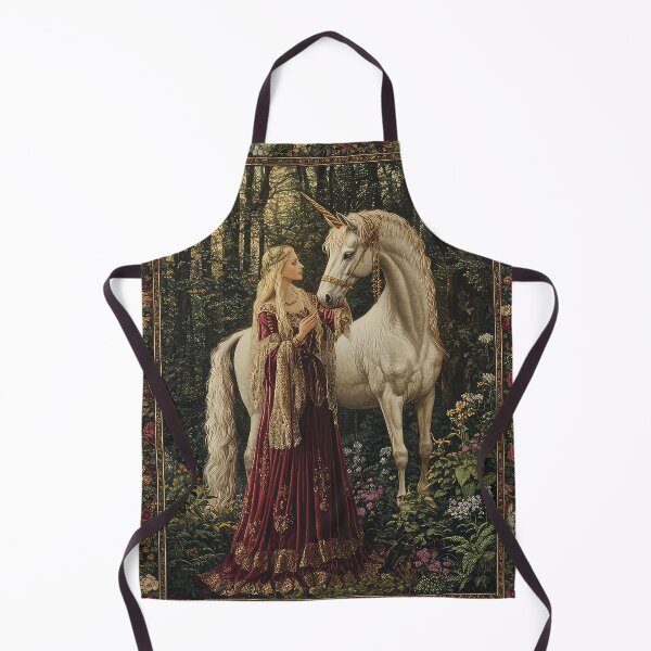 Item preview, Medieval Queen with Unicorn Floral designed and sold by thewandswant.