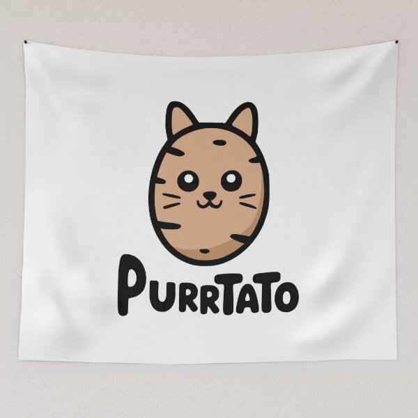 Item preview, Purrtato! Cute Potato Cat Pun designed and sold by PMCreative.