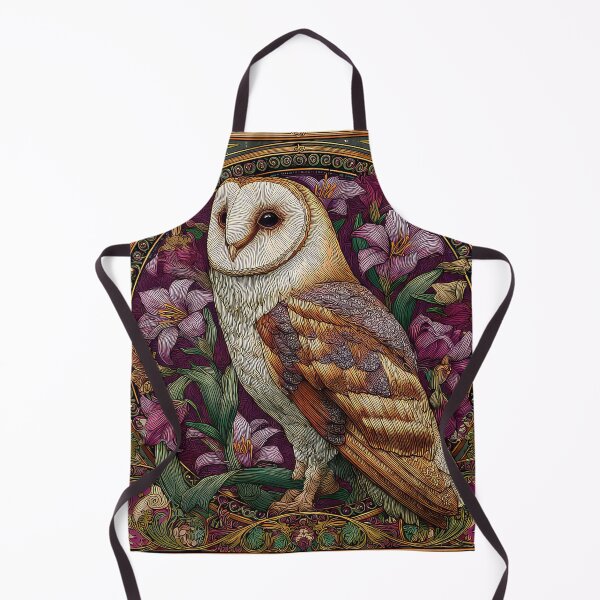 Item preview, Art Nouveau Barn Owl floral designed and sold by thewandswant.