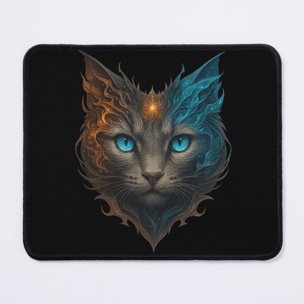 Item preview, Fire and Frost, Fantasy Cat Art designed and sold by ChaosEmporium.