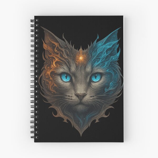 Item preview, Fire and Frost, Fantasy Cat Art designed and sold by ChaosEmporium.
