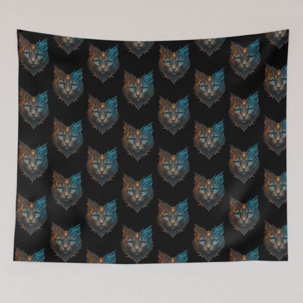 Item preview, Fire and Frost, Fantasy Cat Art designed and sold by ChaosEmporium.