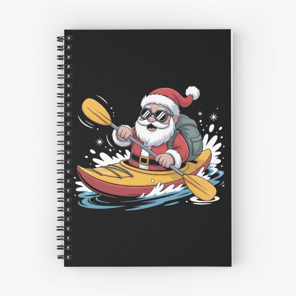 Item preview, Santa Kayaking Kayak Lovers Kayaker Canoeist Christmas designed and sold by tearbytea.