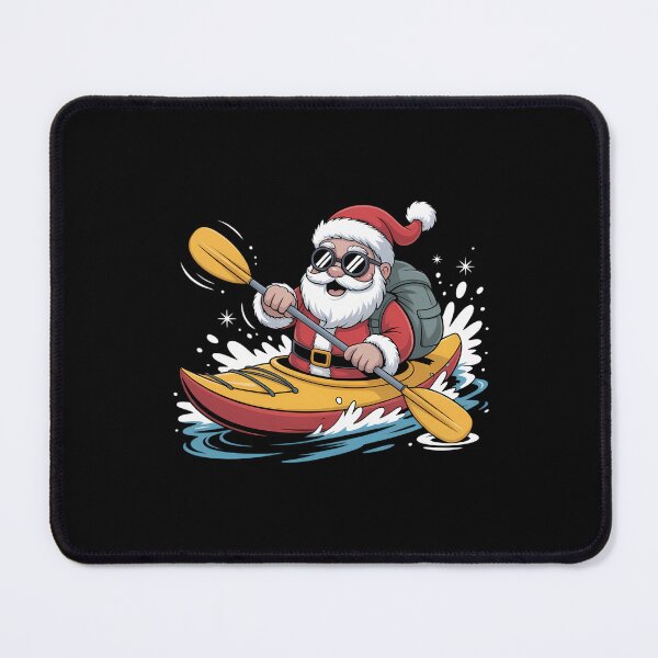 Item preview, Santa Kayaking Kayak Lovers Kayaker Canoeist Christmas designed and sold by tearbytea.