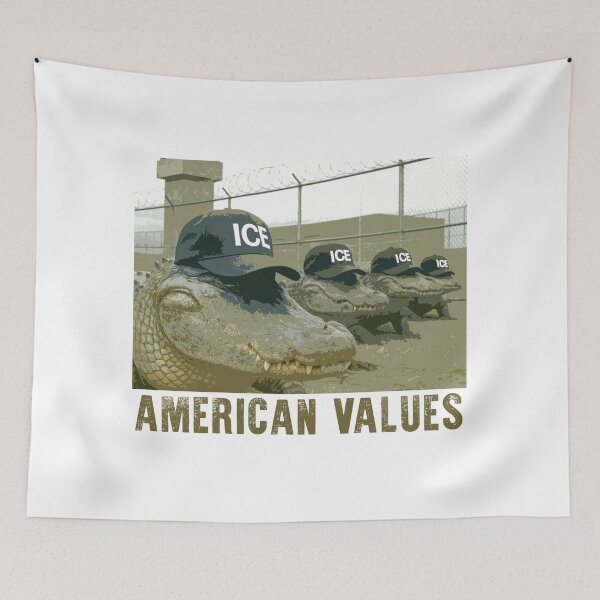 Item preview, ICE + predators = American values. At least these predators aren’t hiding their faces. designed and sold by Signs for Dark Times.